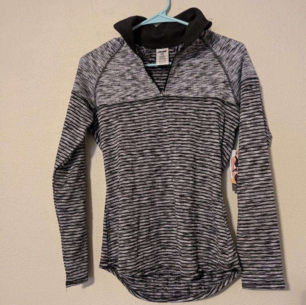 Avia Charcoal and Black Long Sleeve Tee